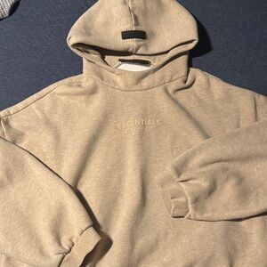 Essentials Tan Pullover Hoodie